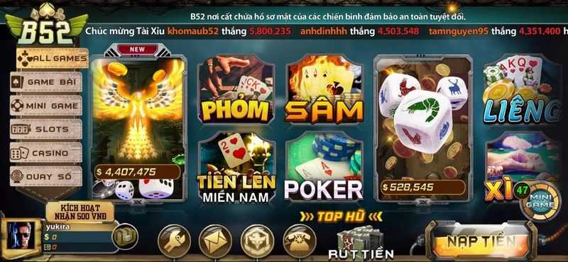 Kho game hấp dẫn