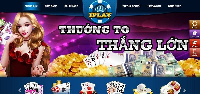 Game bài đổi thưởng iplay kho game đa dạng đồ sộ