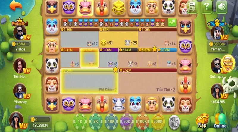 Cách chơi Phi Cầm Tẩu Thú quy định tại các cổng game trực tuyến